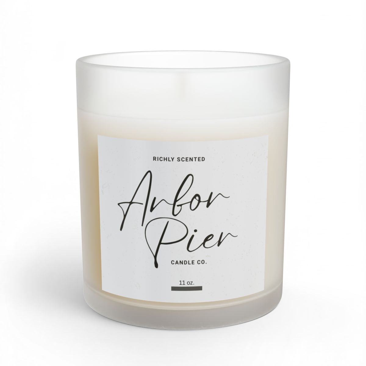 Premium Coconut Soy Glass Scented Candle 11oz | Arbor Pier