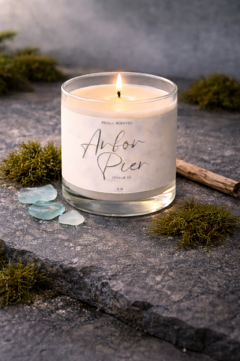 11oz Premium Coconut Soy Two Wick Glass