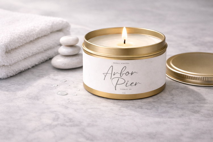 Spa Retreat Scented Candles | Soft Musk Floral Relaxation Scent | Arbor Pier
