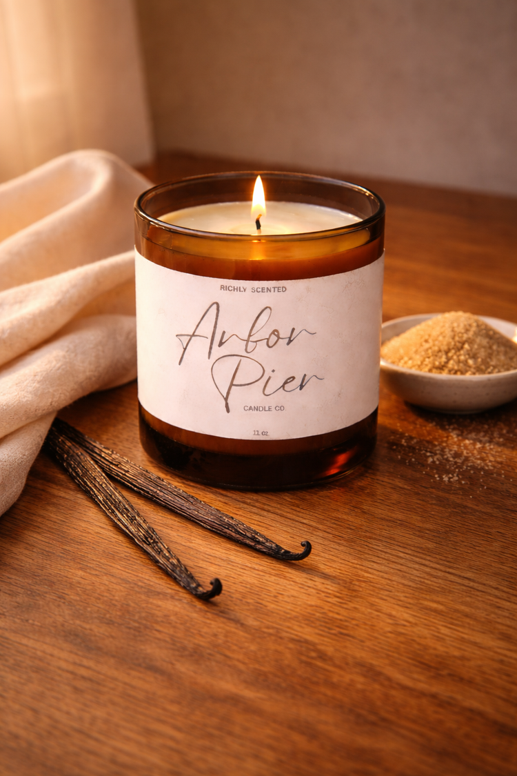 9oz Eco-Luxe Coconut Apricot Wax Glass