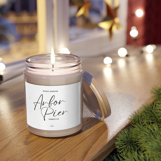 Signature Soy Glass Scented Candle 9oz | Arbor Pier