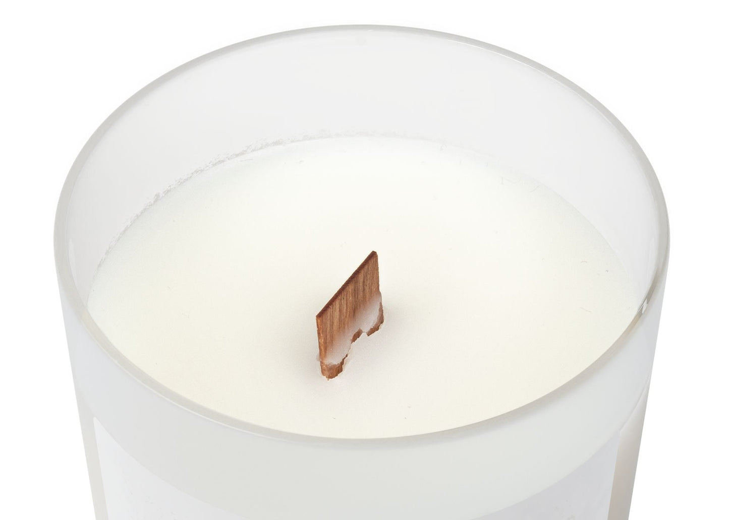 Premium Coconut Soy Wooden Wick Frosted Glass Scented Candle 11oz | Arbor Pier